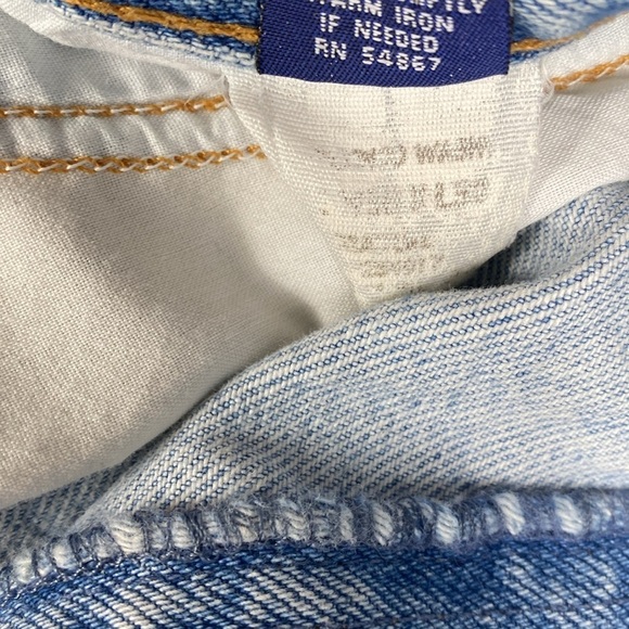 Vintage 90’s Structure jeans baggy fit tapered leg 38x30 light wash all cotton - Picture 8 of 13